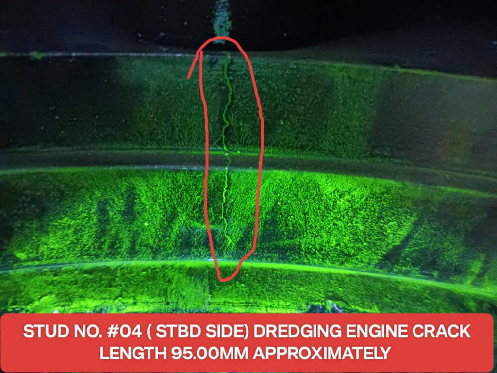 Engine Block Crack Detected in MPI